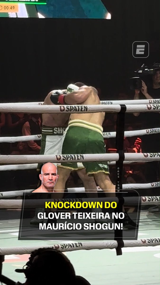 O Glover Teixeira foi para cima e o Maurício Shogun acabou indo para o chão no Spaten Fight Night 3! Glover venceu por decisão unânime! #ESPNKnockOut