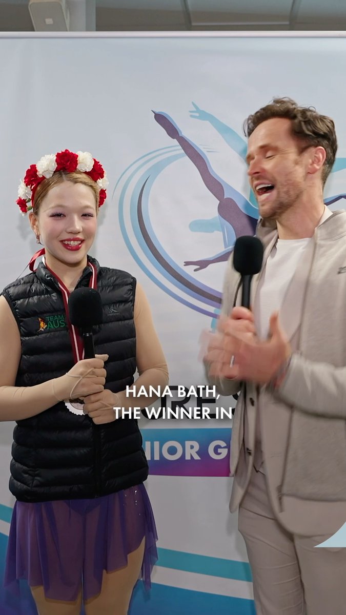 History made! 🇦🇺🥇 Hana Bath becomes the first ever Australian skater to win an ISU Junior Grand Prix event, a milestone moment for her and for skating Down Under. Hear her reaction in her own words 🎥👇 #FigureSkating