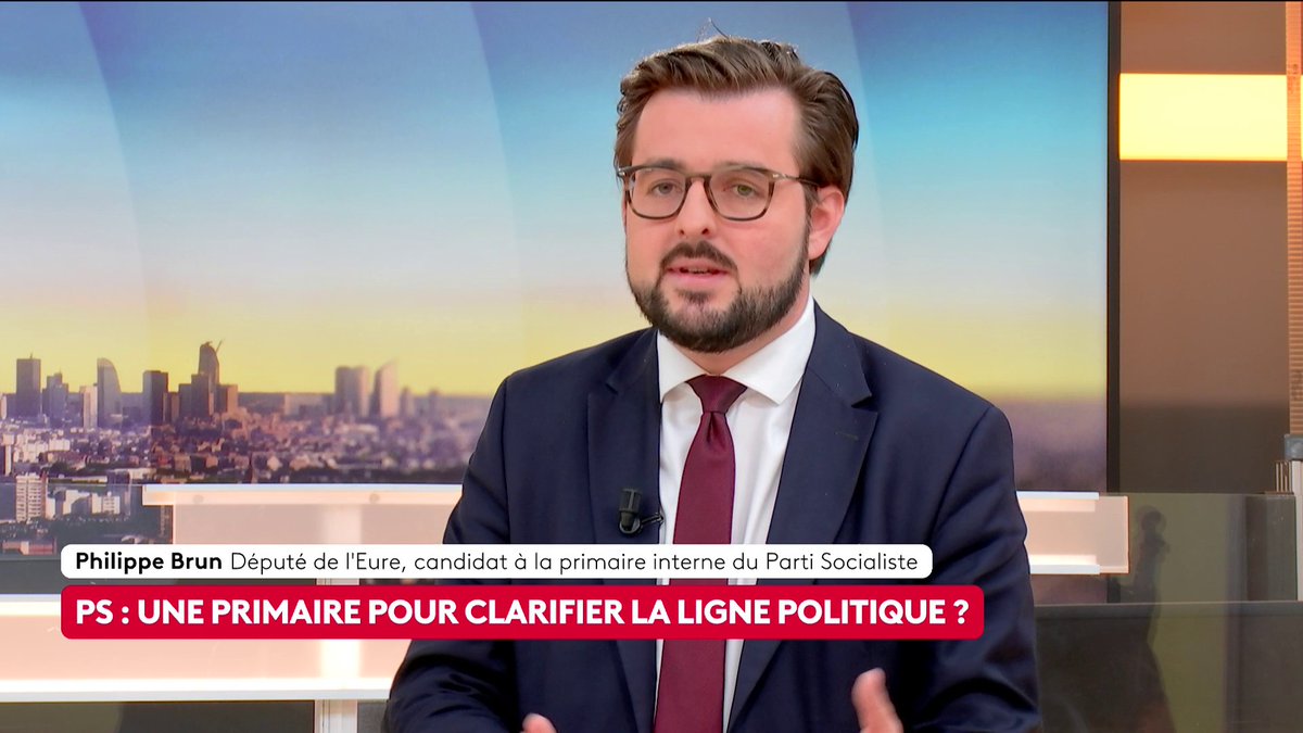 🔴🗣 "Les salariés sont les vaches à lait du système", déplore Philippe Brun, député et candidat à la primaire interne du PS, qui souhaite mettre en place un "salaire Brun", "en rapprochant le salaire net du salaire brut, en baissant la CSG". #canal16