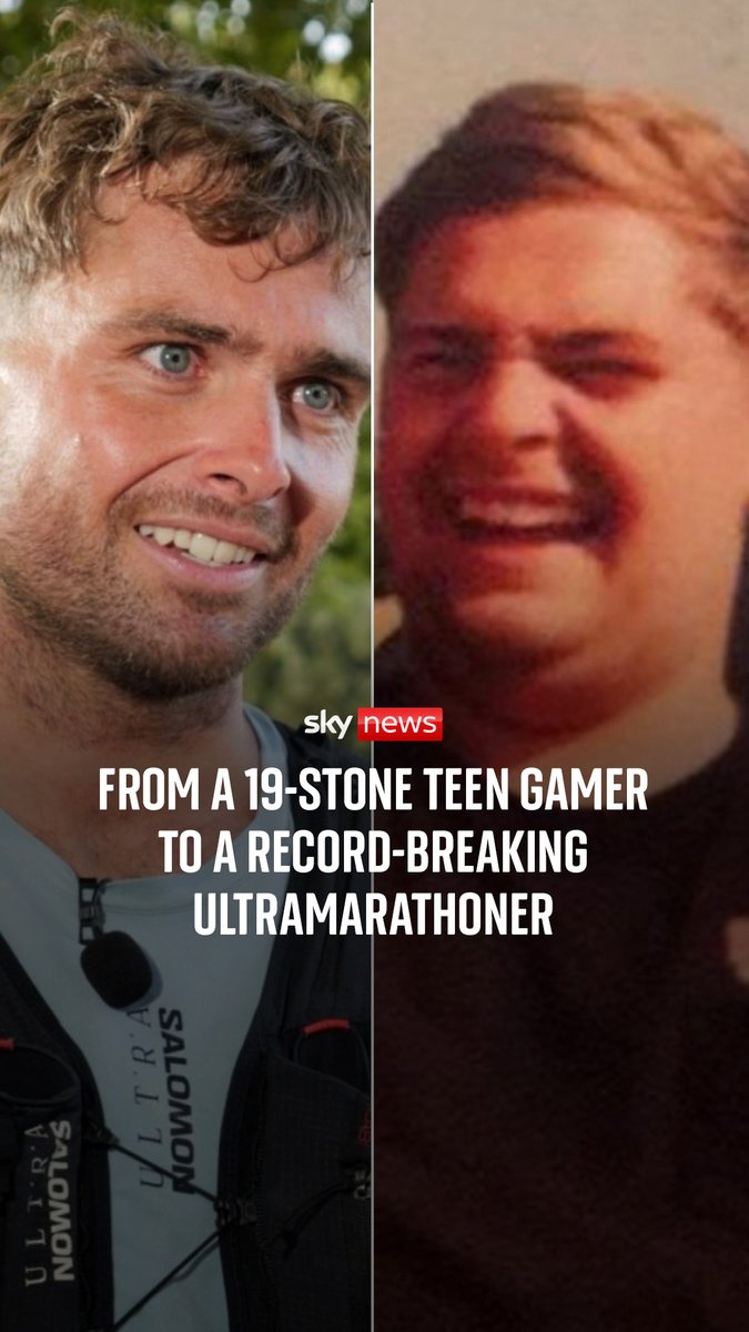 Sky's emma birchley meets Sam King, who's set to win the world record for running the most ultramarathons in a year. It's been quite the journey for King, who was once the world number one at Call Of Duty and weighed 19 stone.