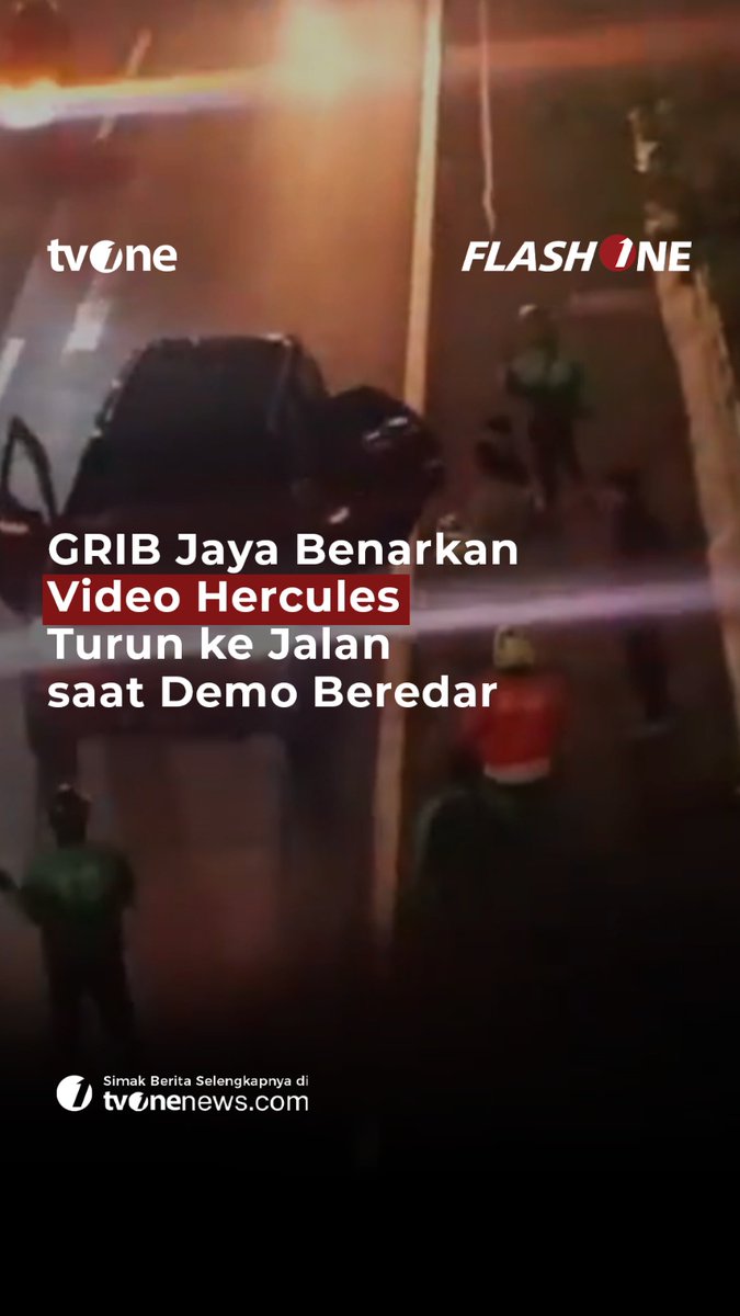 Video Hercules turun ke jalan di tengah kericuhan usai aksi demonstrasi di Jakarta beredar di media sosial. #ForYourInformation #CariBeritaditvOne #Hercules #GRIBJaya #Demo #Viral #FYI05 #ZA03