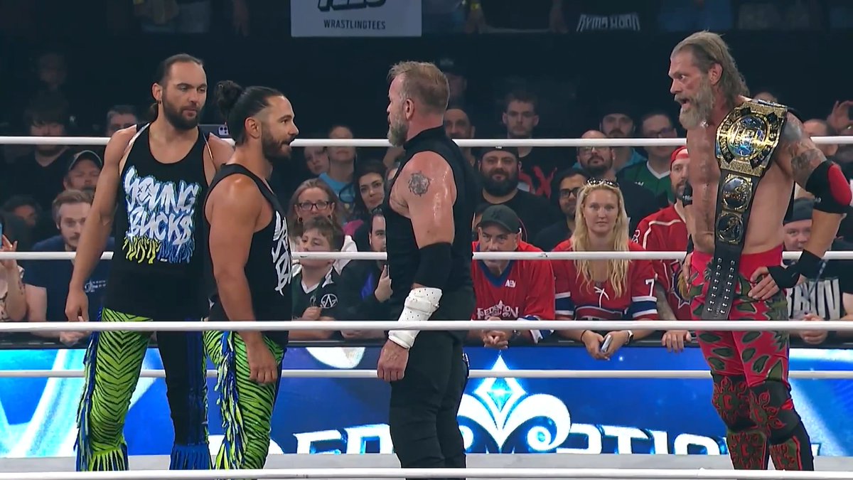 "Never thought you'd see this, huh?" A battle of generations! AEW World Tag Team Champions Jay 'Christian' Reso & Adam Copeland defend vs the @YoungBucks in a dream match, LATER TODAY at 6pm BST/1pm ET/10am PST on PPV!
