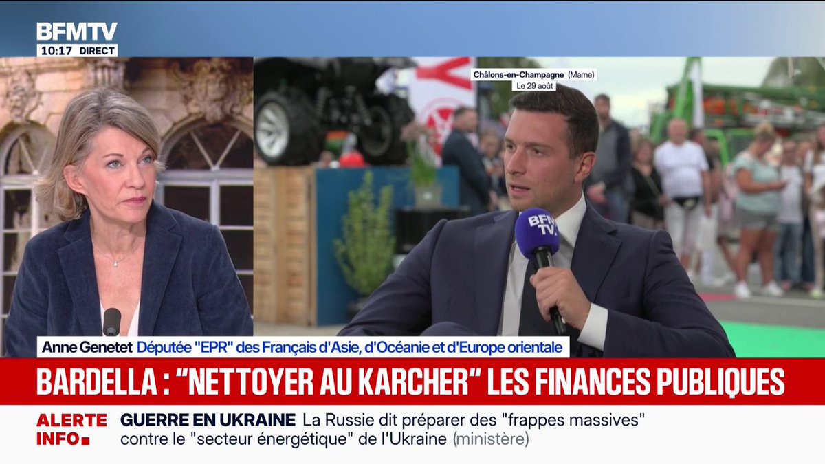 🗨️ "Incompétence, il ne connaît pas le sujet" Anne Genetet, députée EPR, réagit à la proposition de Jordan Bardella de supprimer "la taxe sur le ski de fond"