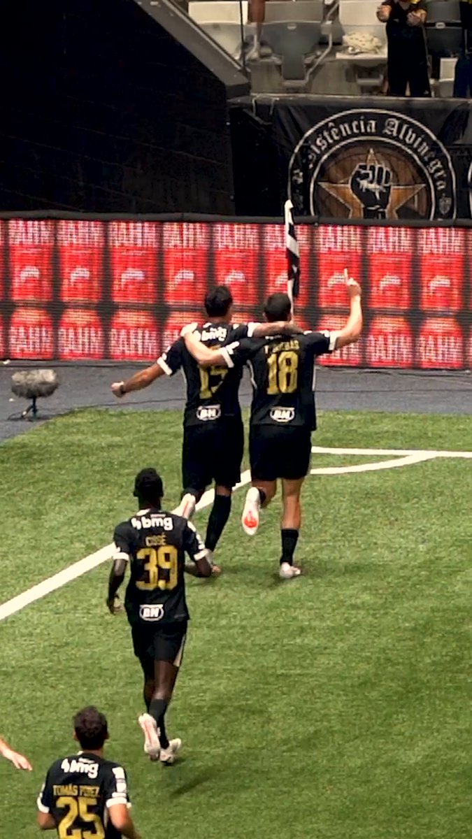 O primeiro do jogo, o primeiro com a camisa do Galo: Thiago Borbas! ⚽️🔥