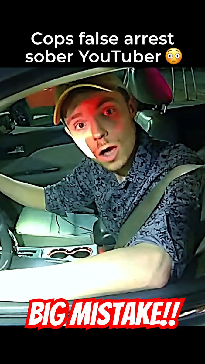 200 IQ YouTuber Got Arrested For DUI While Sober 😳 #cops #police #bodycam