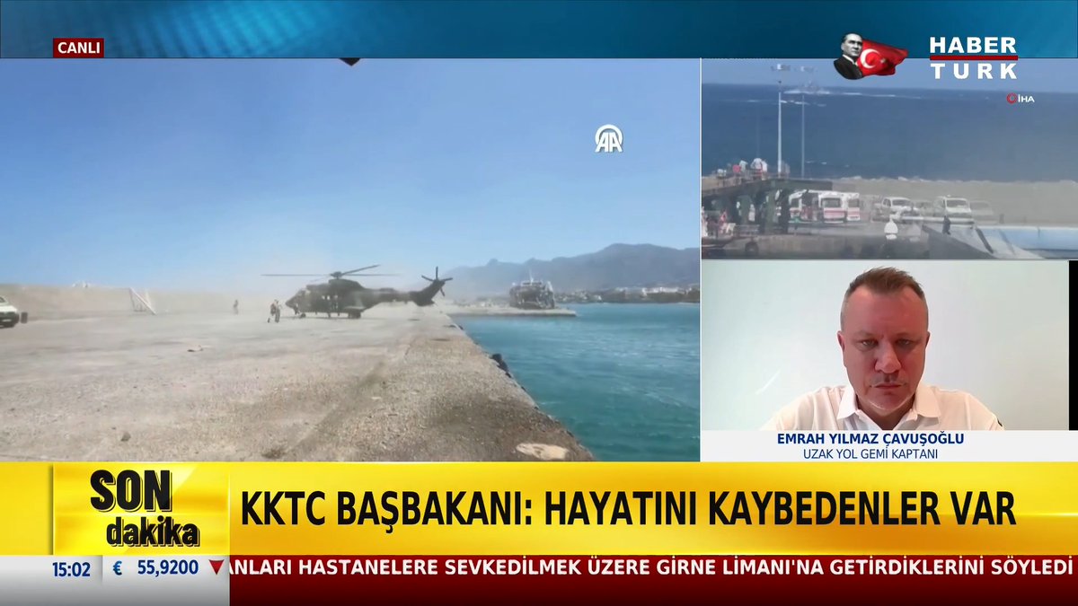 📌Batan gemi Girne'den Taşucu'na gidiyordu. KKTC: Gemi ön taraftan su aldı. Uzak Yol Gemi Kaptanı Emrah Yılmaz Çavuşoğlu #HaberBülteni'nde anlattı.