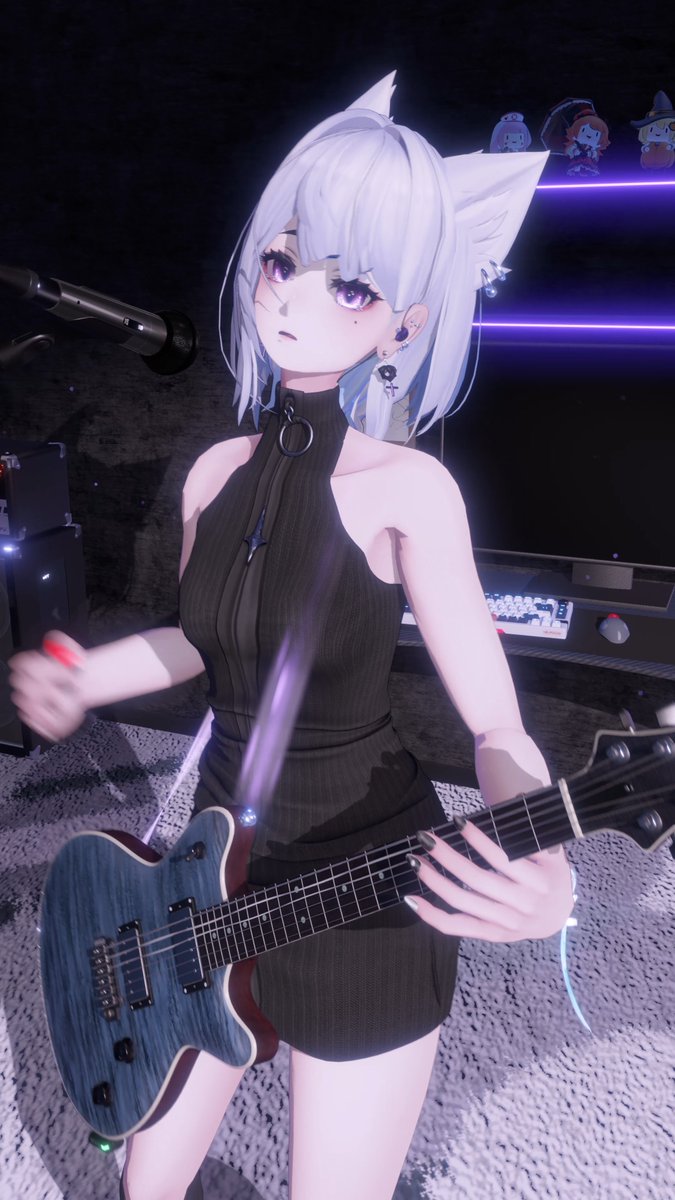 Is this the most complete VTuber guitar mocap you’ve seen? Full vocal + guitar. 🎤🎸 Fingers, body, face, strap, live strings. What should we add next? ✨ #GuitarMocap #ギタリストVTuber