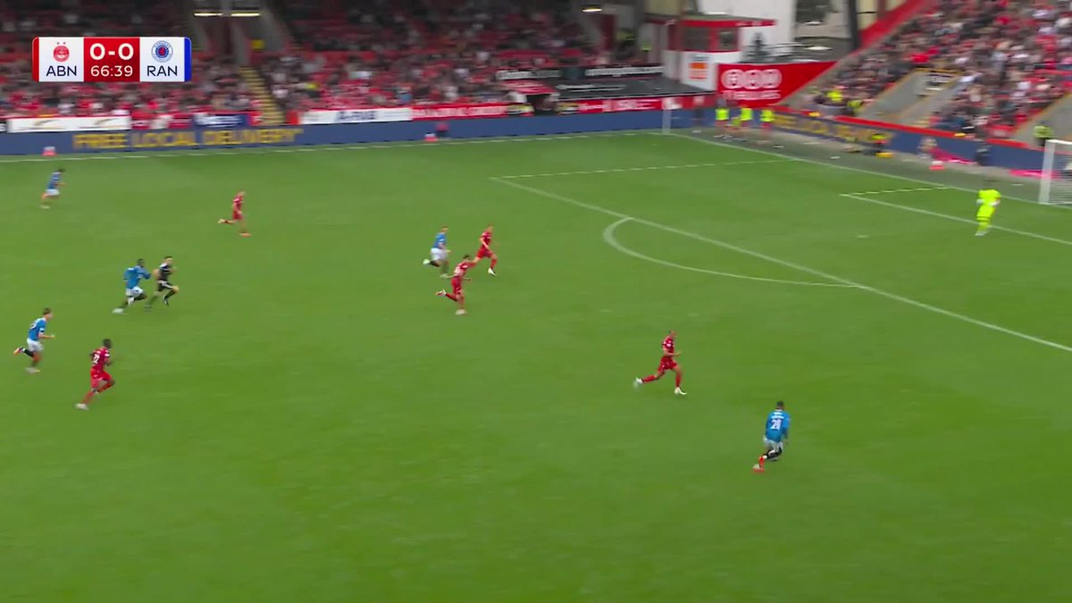 🎙️ “A fantastic penalty kick!” Lawrence Shankland gives Rangers the lead over Aberdeen ⤵️