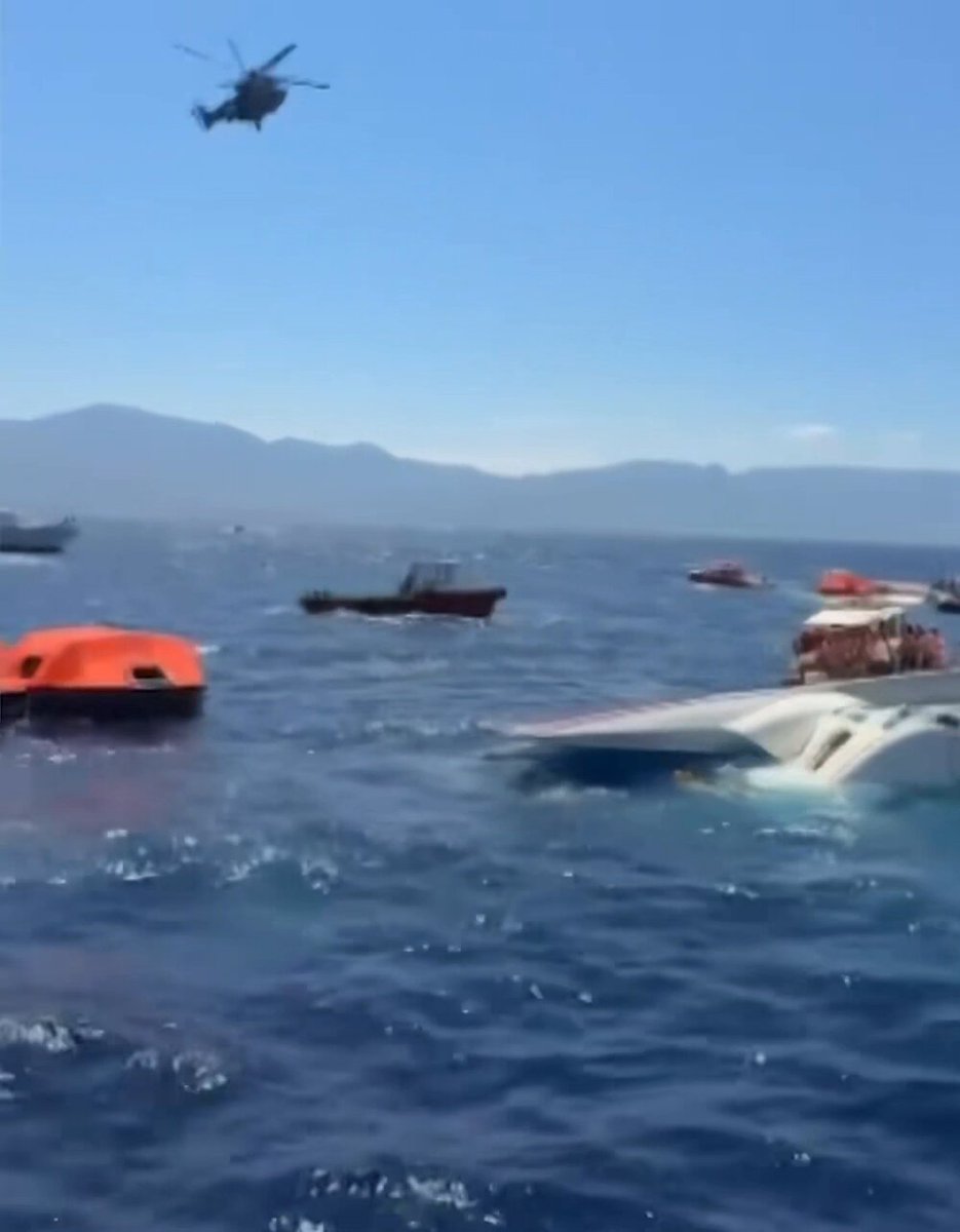 A passenger ferry carrying around 270 people has capsized and overturned off the coast of northern Cyprus. A major search-and-rescue operation is now underway, involving Coast Guard vessels, helicopters, civilian boats, and nearby ferries.