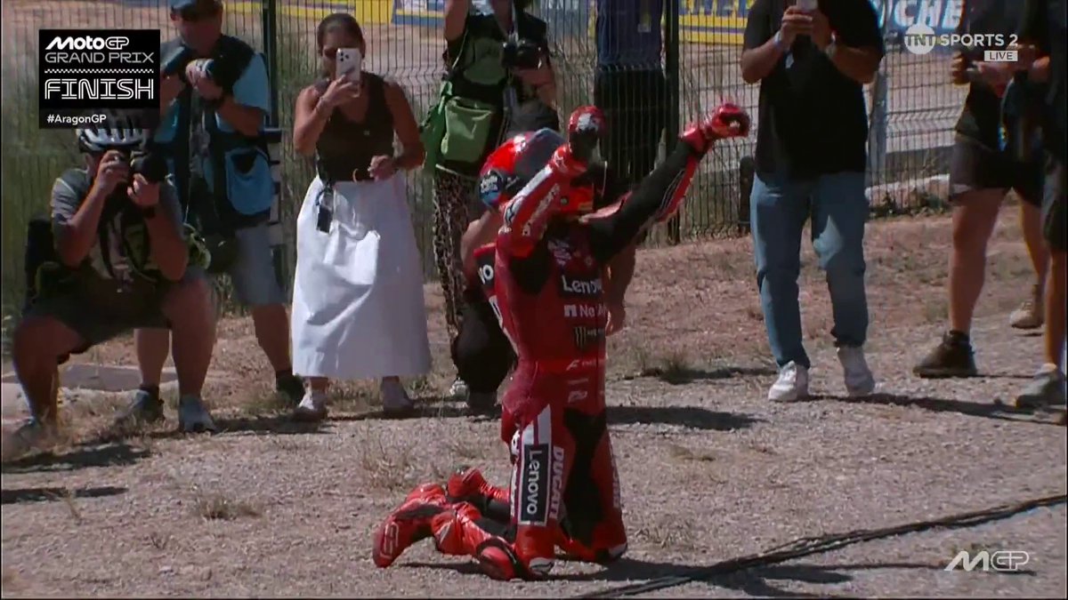 A magical moment with the fans 🙌 #MotoGP | #AragonGP | Live on TNT Sports and HBO Max