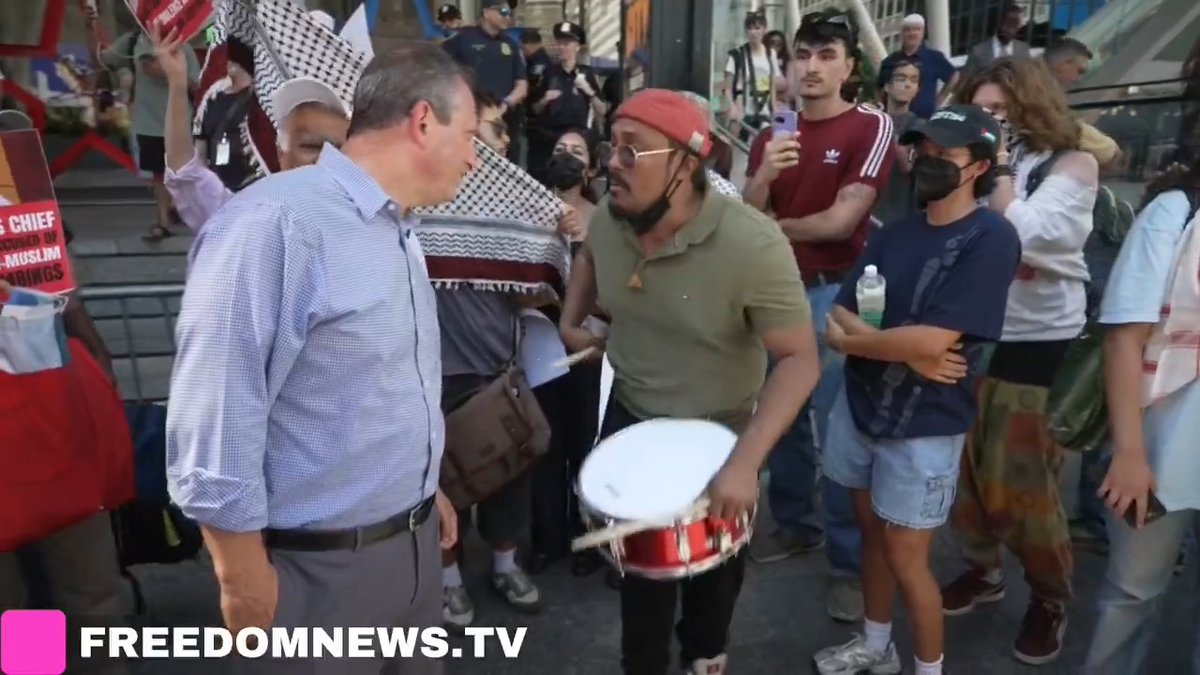 "We don't want no Zionists here" Democratic Congressional candidate Brad Lander, who is Jewish, is cursed at and thrown out of a protest in NYC. Lander went along with extreme rhetoric against Israel and AIPAC during the primary to win votes, something he admitted made him "queasy" because it played into antisemitism. Maybe the fact that he's being harassed anyway is a sign that next time, he should just stick to campaigning on his actual views.