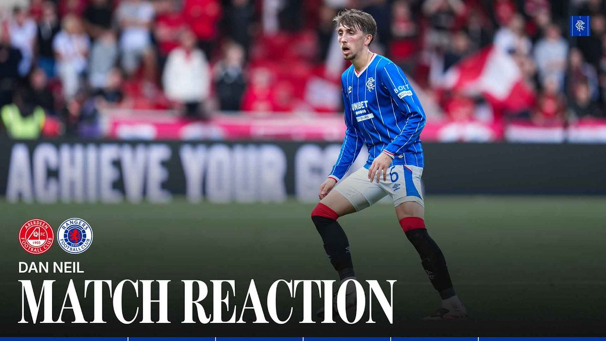 💭 "We showed that togetherness and the will to fight for each other and come away from a tough place with three points." 🎙️ Dan Neil reflected on this afternoon’s victory over Aberdeen with RangersTV.