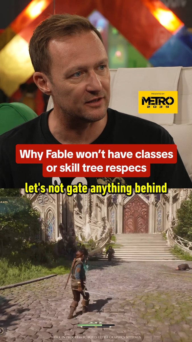 You don't have to choose a class when you play Fable, and if you play long enough, you can unlock the entire skill tree! #gamescom2026 Presented by METRO 2039 and Fable