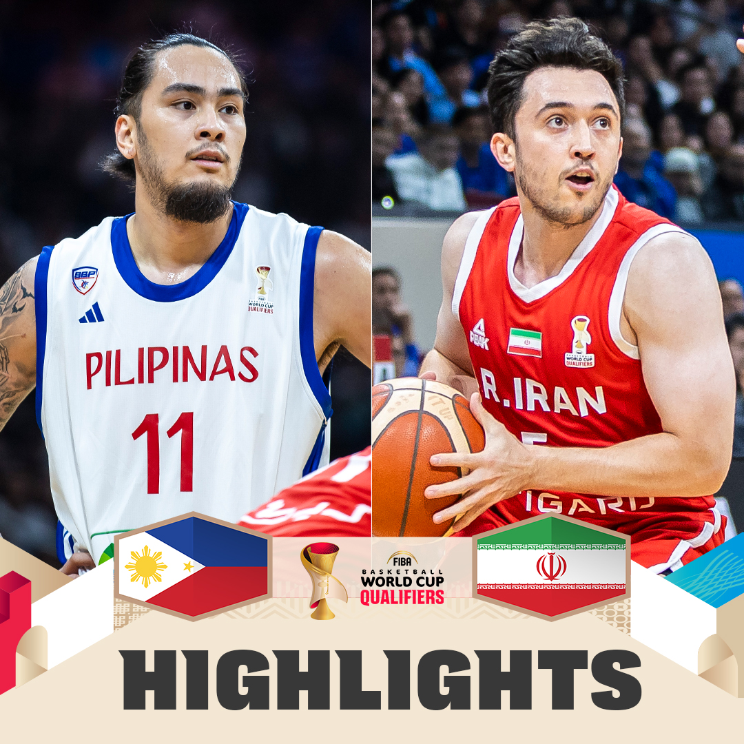 Kai Sotto (13 PTS, 16 REB, 3 AST) and the Philippines 🇵🇭 shrug off a slow start against Iran to sweep Window 4 and improve to 4-4 in the Asian Qualifiers 📺 #FIBAWC x #StepItUp