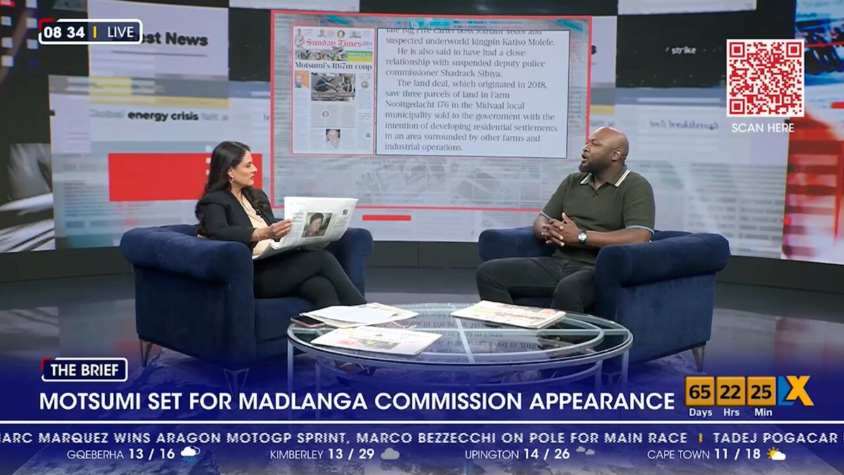 Watch | Hawks probe alleged Big Five member Motsumi's R67m fee in R154m Gauteng land deal. Sunday Times senior investigations journalist Sabelo Skiti unpacks. Read more on this story here: