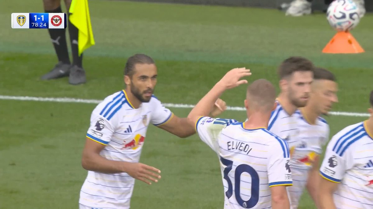Leeds level! 🤝 Dominic Calvert-Lewin is in the right place at the right time to equalise at Elland Road!