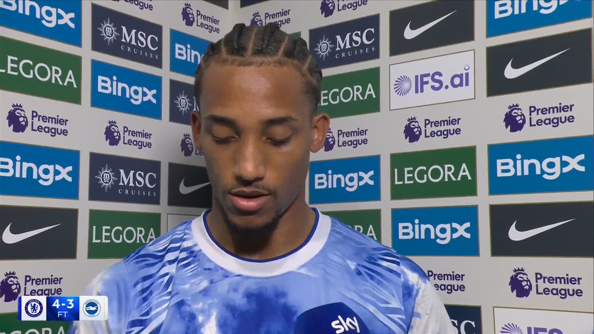 "The game today was a special game for me." João Pedro says he was happy with his performance for Chelsea against Brighton 🔵
