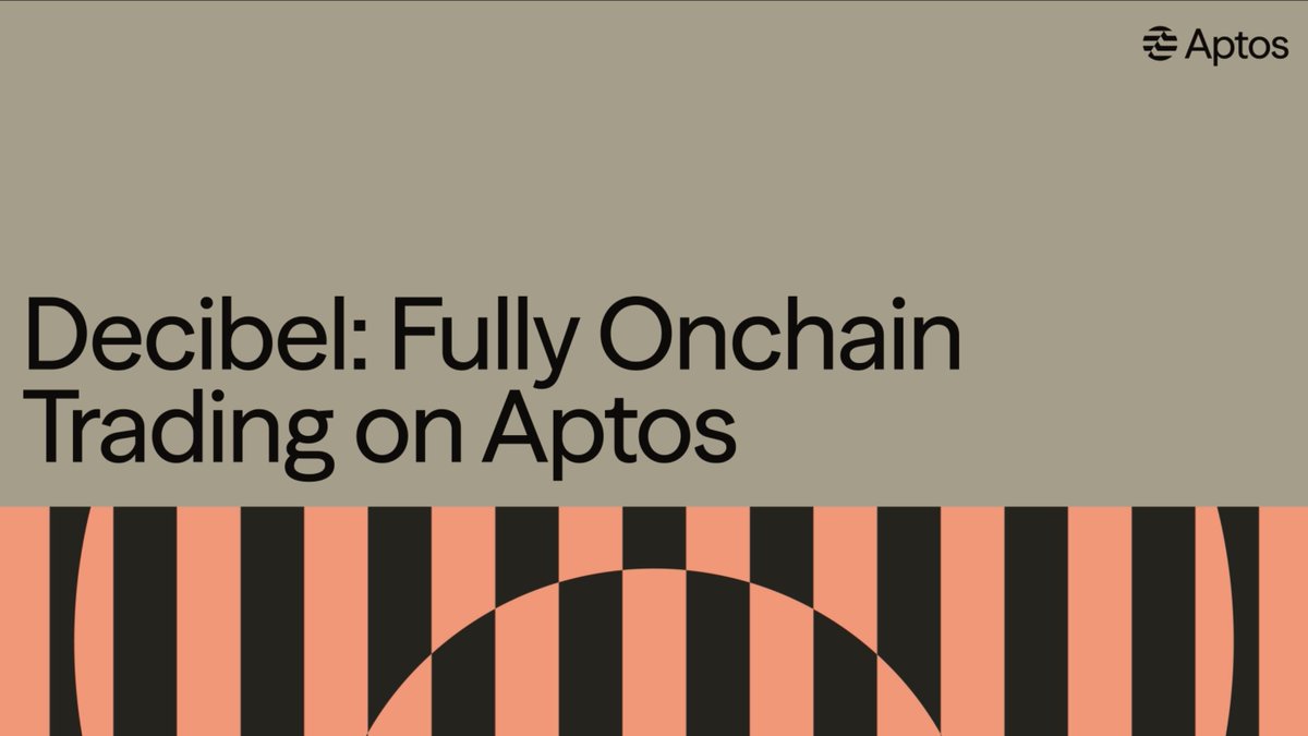 A fully onchain trading engine with performance that competes with centralized exchanges. That's Decibel. 60+ markets, $6.3B+ traded — every step onchain, settled on Aptos. Aptos Labs' avery.apt 🇺🇸 with The Index Podcast's kehaya