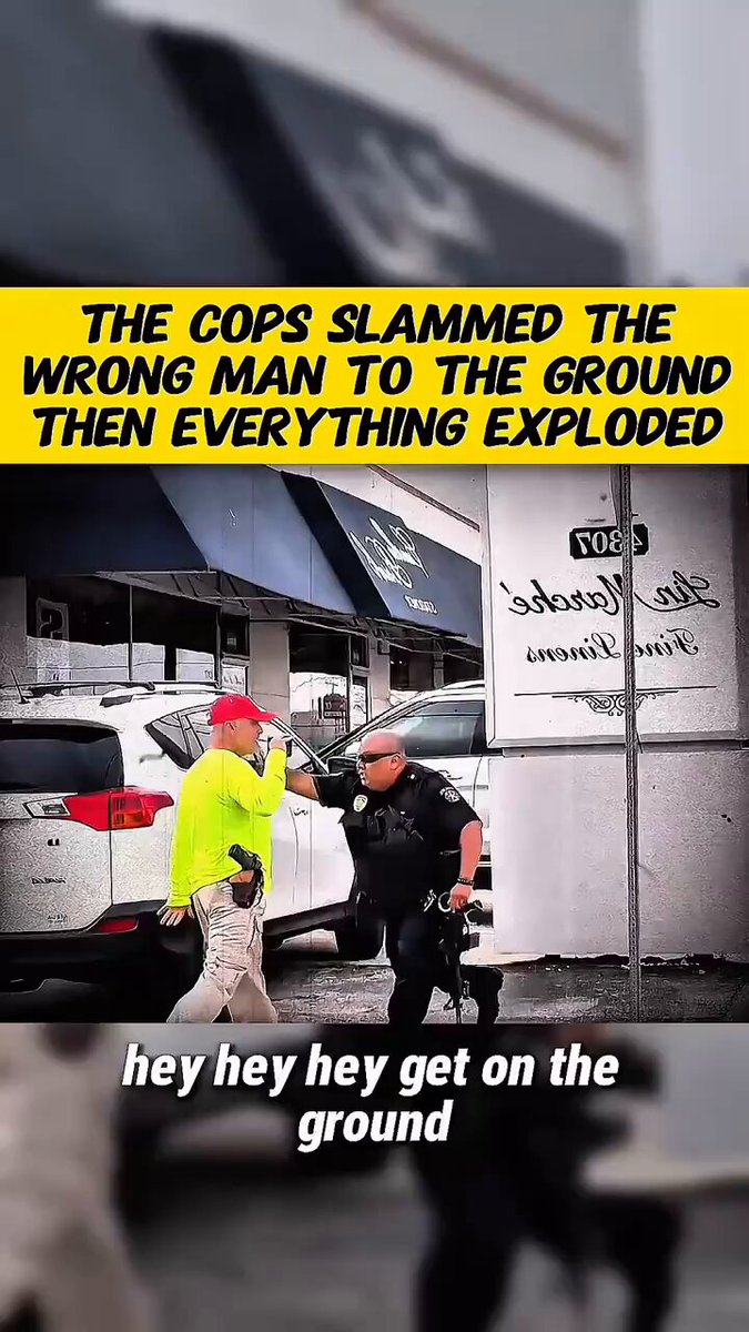 THE COPS SLAMMED THE WRONG MAN TO THE GROUND THEN EVERYTHING EXPLODED