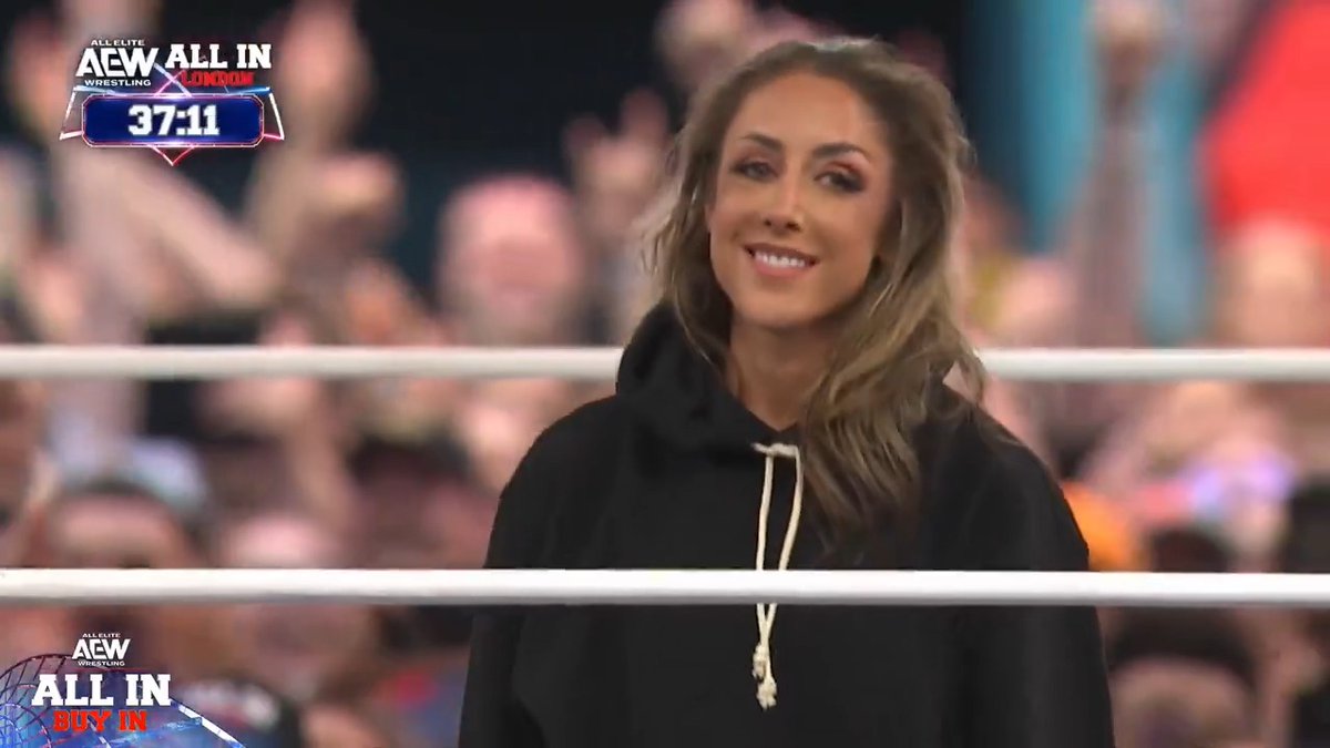 🚨 Britt Baker has returned to AEW. #AEWAllIn