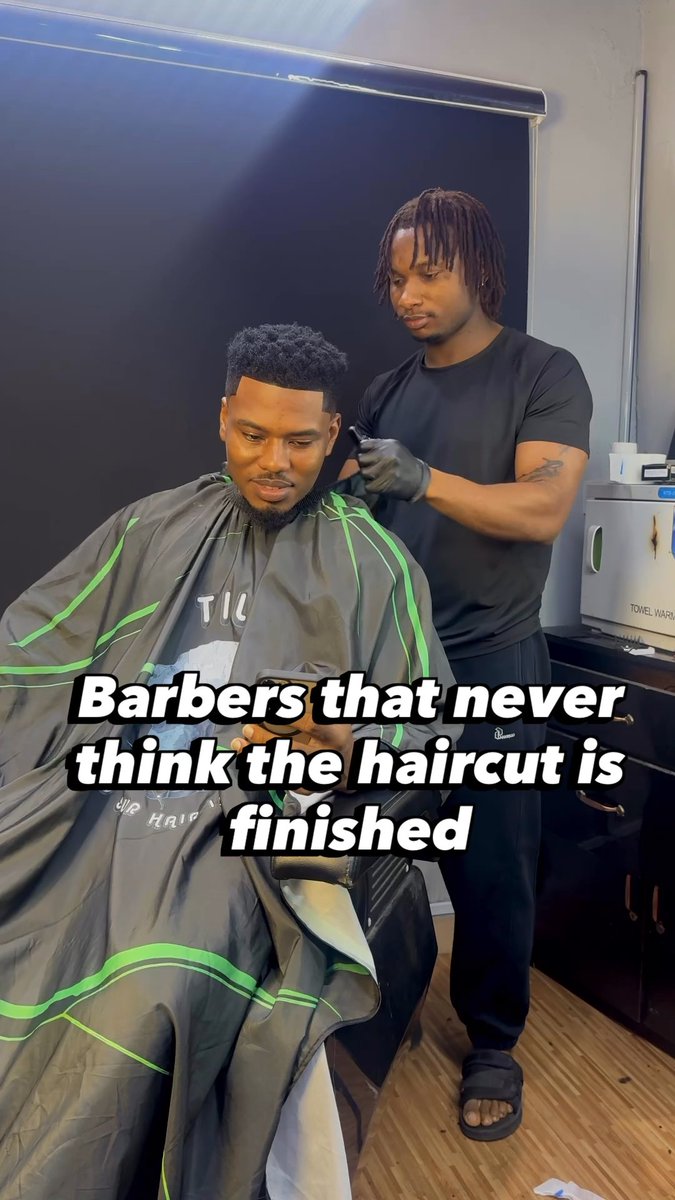 I just want to be sure the haircut is clean🤣💈