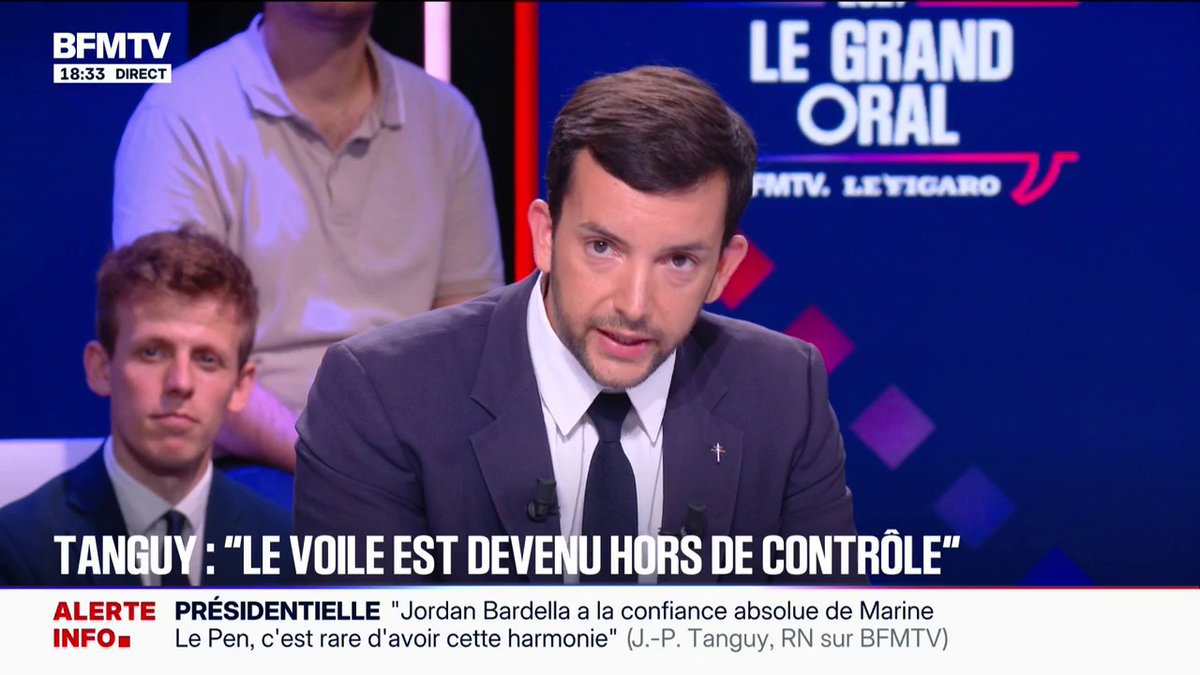 "Le voile est devenu hors de contrôle", selon Jean-Philippe Tanguy, député Rassemblement national de la Somme