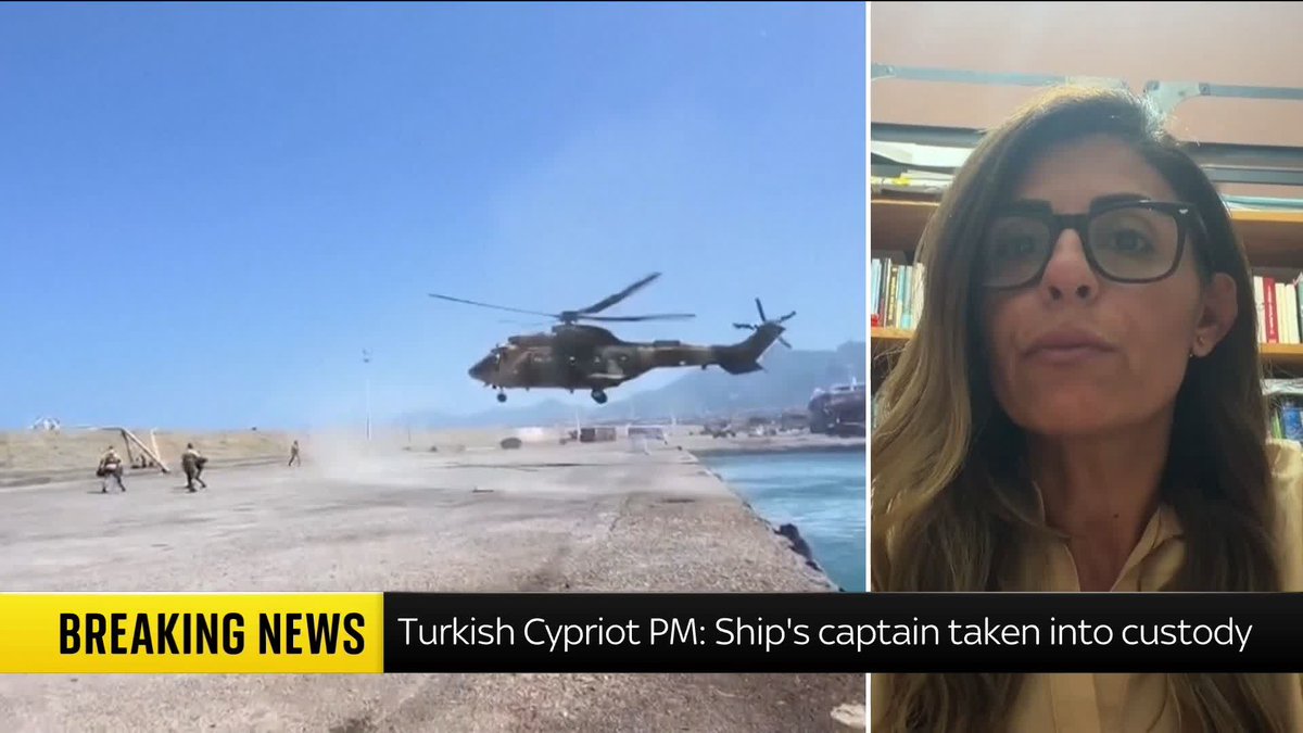 The captain and seven crew members of the ferry which capsized off the coast of Cyprus have been arrested after the incident. Tumay Tugyan, a Turkish journalist in Northern Cyprus, says 'negligence could be one of the charges' they face. 📺 Sky 501