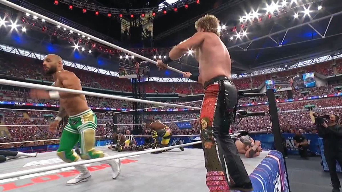 HANGMAN IS OUT! We are guaranteed to have new AEW World Trios Champions! Watch #AEWAllIn London LIVE on HBO Max PPV