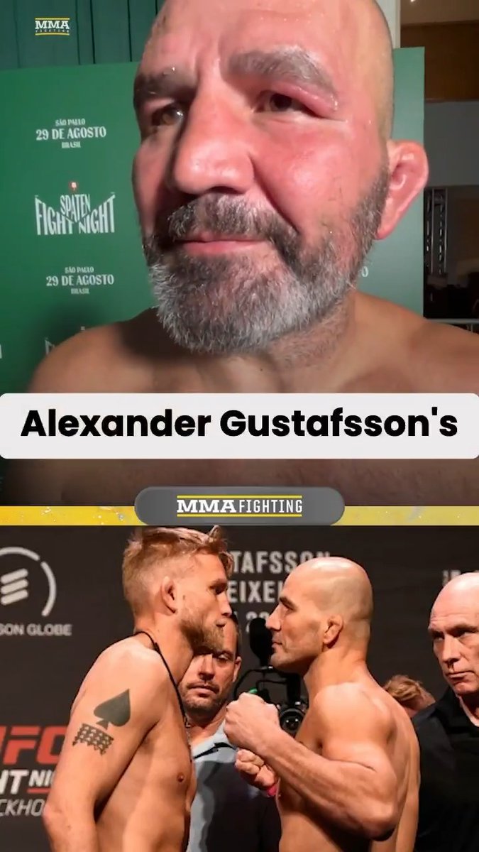 Glover Teixeira would be "100%" interested in a boxing match with Alexander Gustafsson after his win over Shogun Rua at #SpatenFightNight3: "I just come back today, and I felt good. … Whatever fights that make sense, I’ll be fighting." (🎥 Guilherme Cruz)