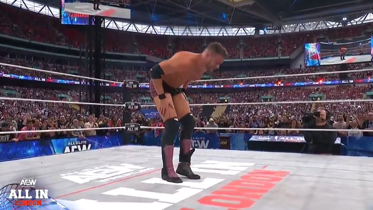 "OOOOH NIGEL MCGUINNESS!" The London crowd shows their appreciation for one of their own after a hellacious fight! Nigel Mcguinness Watch #AEWAllIn London LIVE on HBO Max PPV