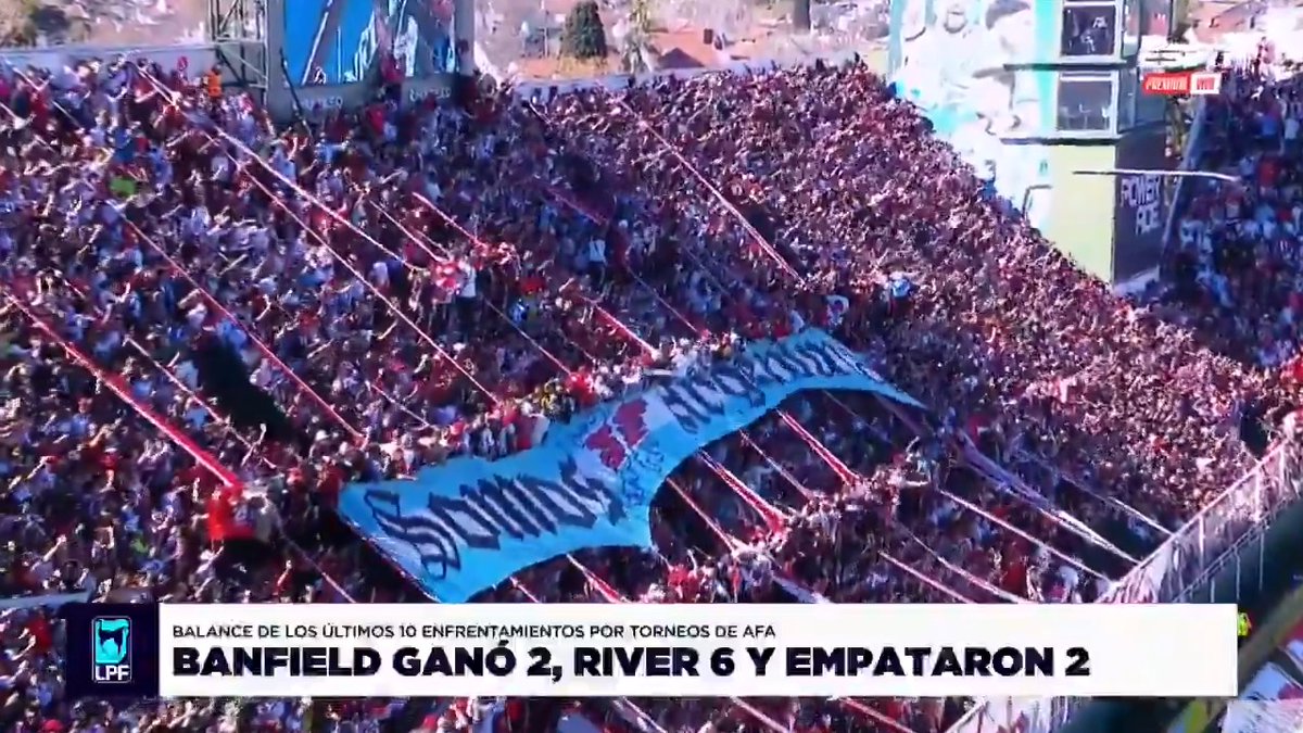 ¡NO HAY NADA MÁS LINDO QUE EL FÚTBOL CON HINCHAS VISITANTES! ¡Espectacular ambiente en el Lencho Sola con los fanáticos de Banfield y River en la tribuna! 📺 ESPN Premium | Suscribite al Pack Fútbol en