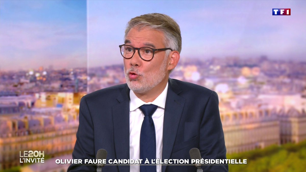 ๐ด "Je suis candidat ร la prรฉsidence de la Rรฉpublique", Olivier Faure qui annonce participer ร la primaire du PS ๐บ #LE20H #JTWE de TF1 avec Anne-Claire Coudray