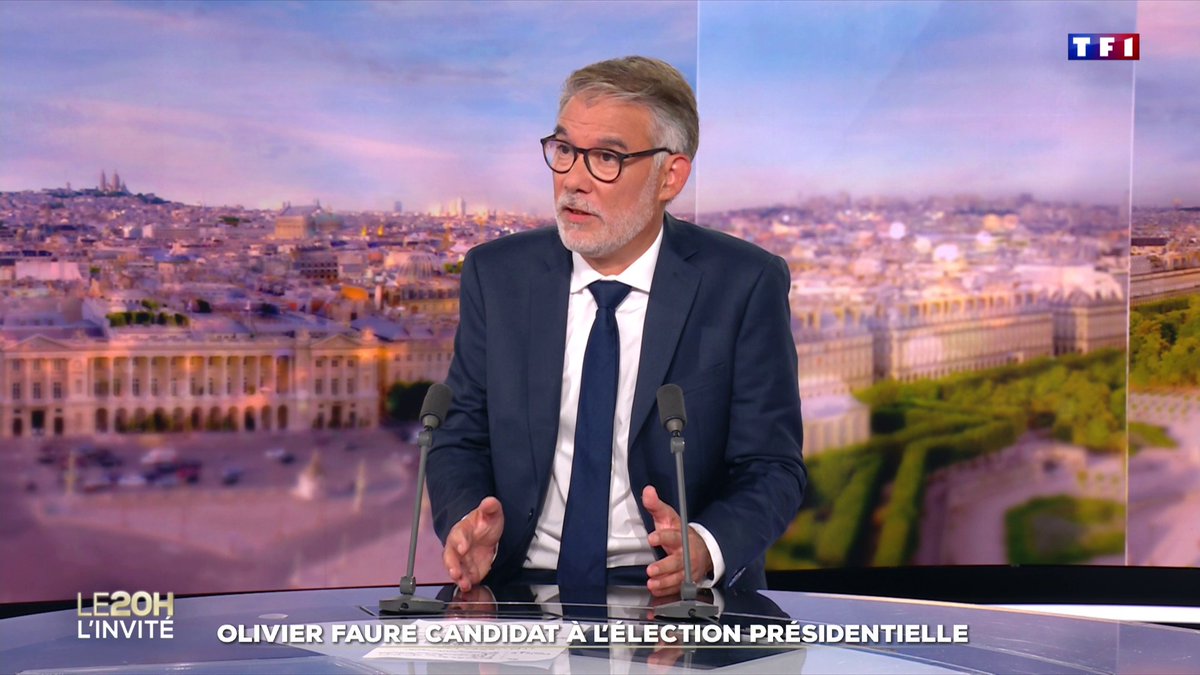 🔴 "Je veux une France plus juste", Olivier Faure premier secrétaire du PS qui annonce sa candidature à l'élection présidentielle 📺 #LE20H #JTWE de TF1 avec Anne-Claire Coudray