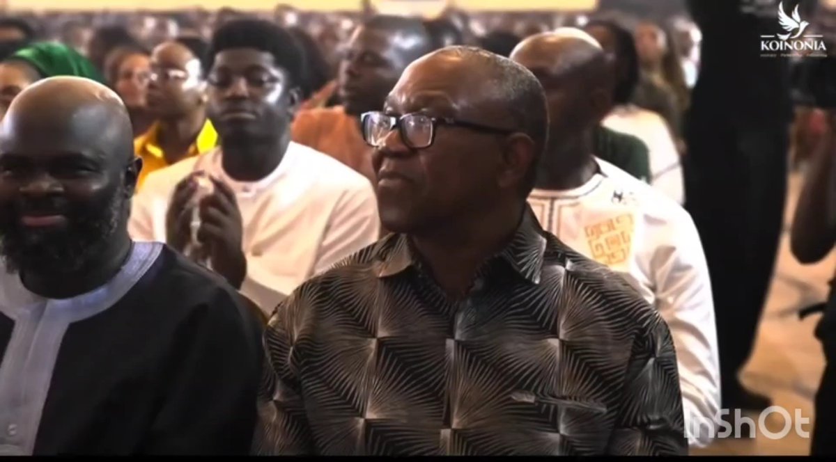 Moment Apostle Joshua Selman announced the presence of Mr Peter Obi today at Koinonia Global Church in Abuja.