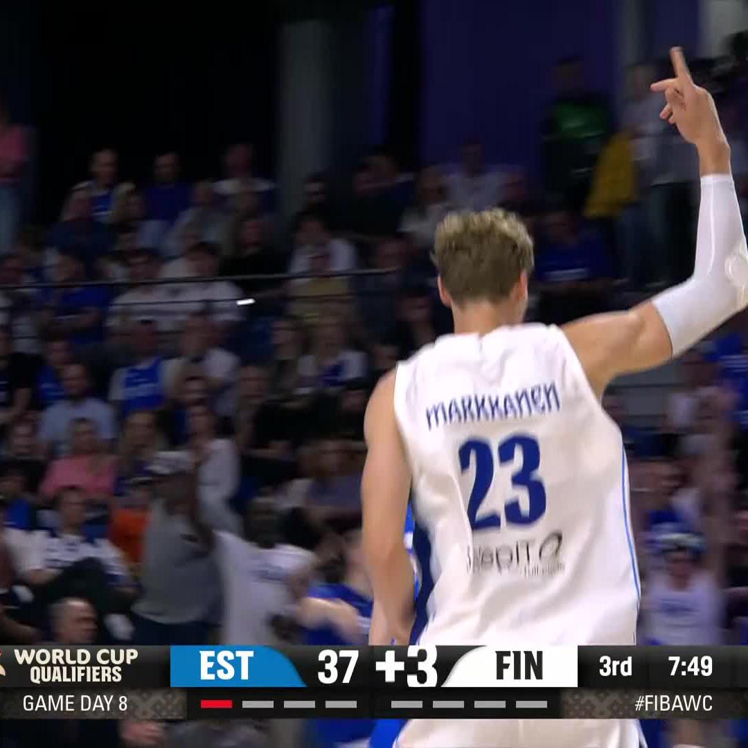 Lauri Markkanen led the way for Finland today in their FIBA World Cup Qualifiers Second Round win 🇫🇮 21 PTS | 10 REB | 2 BLK (via FIBA Basketball World Cup 🏆)