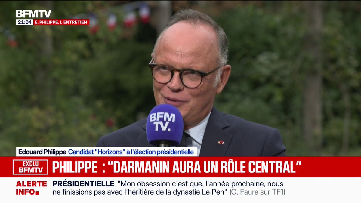 "On doit avoir une politique migratoire plus ferme", déclare Édouard Philippe, candidat "Horizons" à l'élection présidentielle