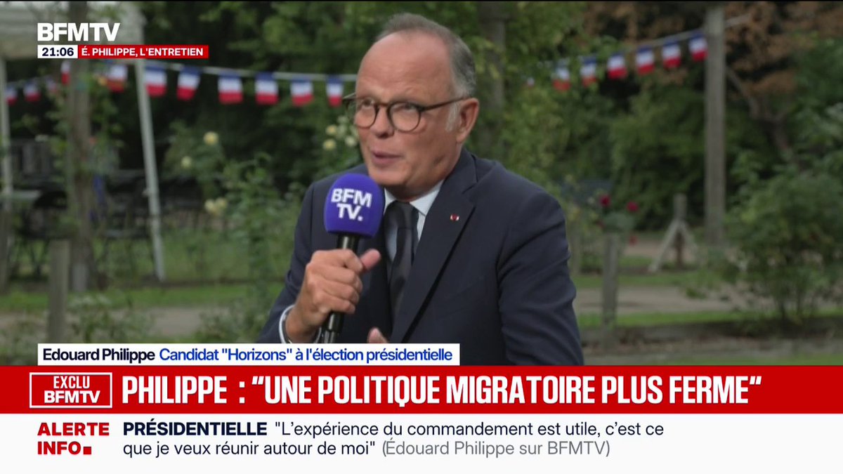 "Je suis favorable à la dénonciation du traité de 1968" entre l'Algérie et la France, déclare Édouard Philippe, candidat "Horizons" à l'élection présidentielle