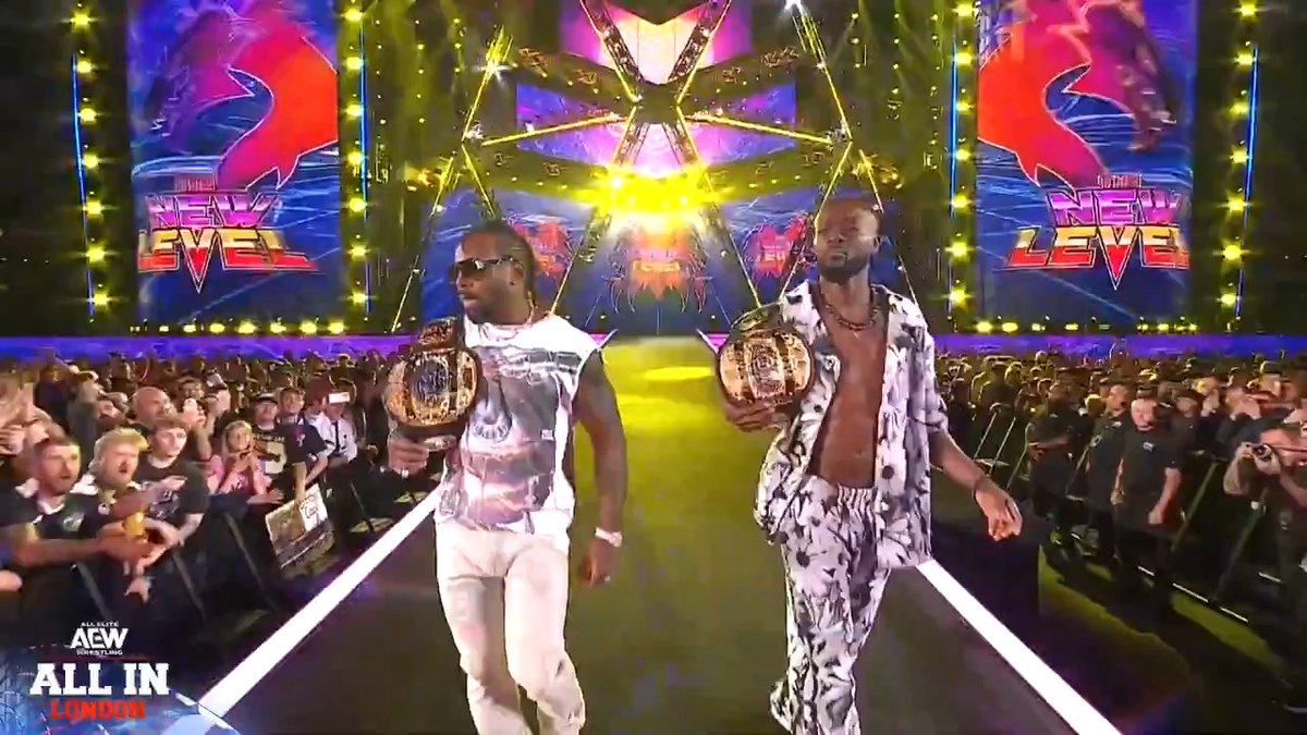 After winning the AEW World Trios Championship earlier tonight, The New Level (Austin Creed & Kofi) want a piece of the AEW World Tag Team Champions! Watch #AEWAllIn London LIVE on HBO Max PPV