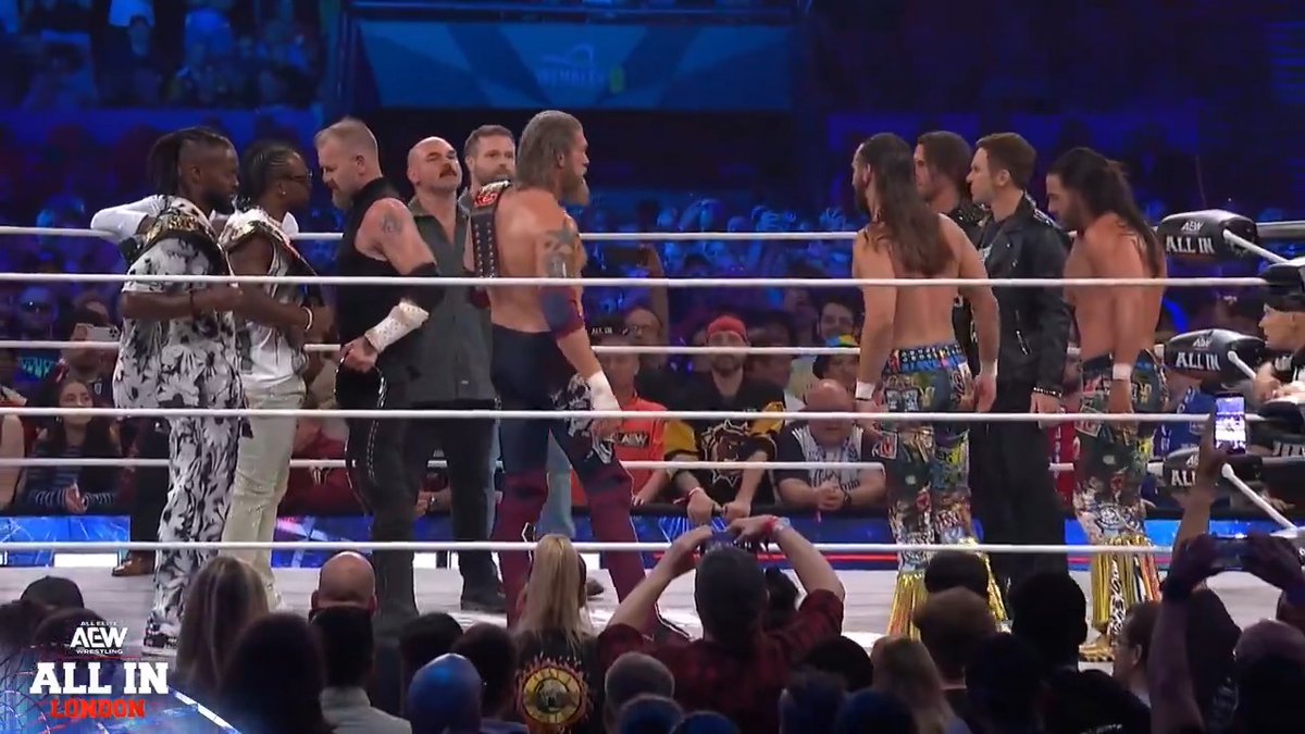 What a moment! All of these remarkable tag teams are staking their claim on the AEW World Tag Team Championship! Watch #AEWAllIn London LIVE on HBO Max PPV