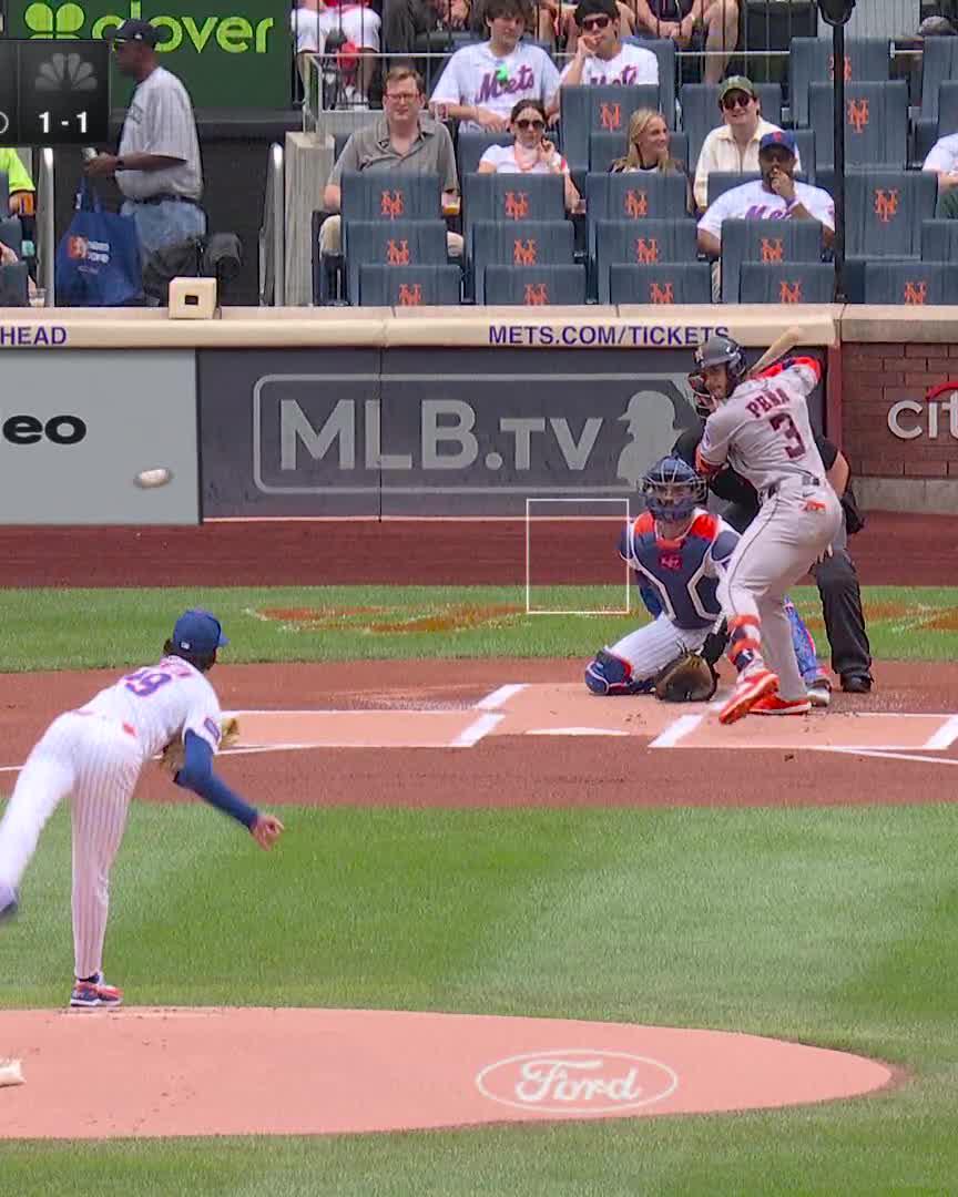 Astros starting FAST! Jeremy Peña knocks a leadoff HR. 👀 📺: Astros at Mets on NBC & Peacock