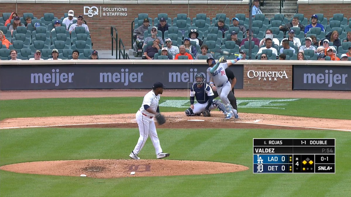ロハスの犠牲フライでドジャースが先制! 【4回】ドジャース1-0タイガース #ドジャース #Dodgers
