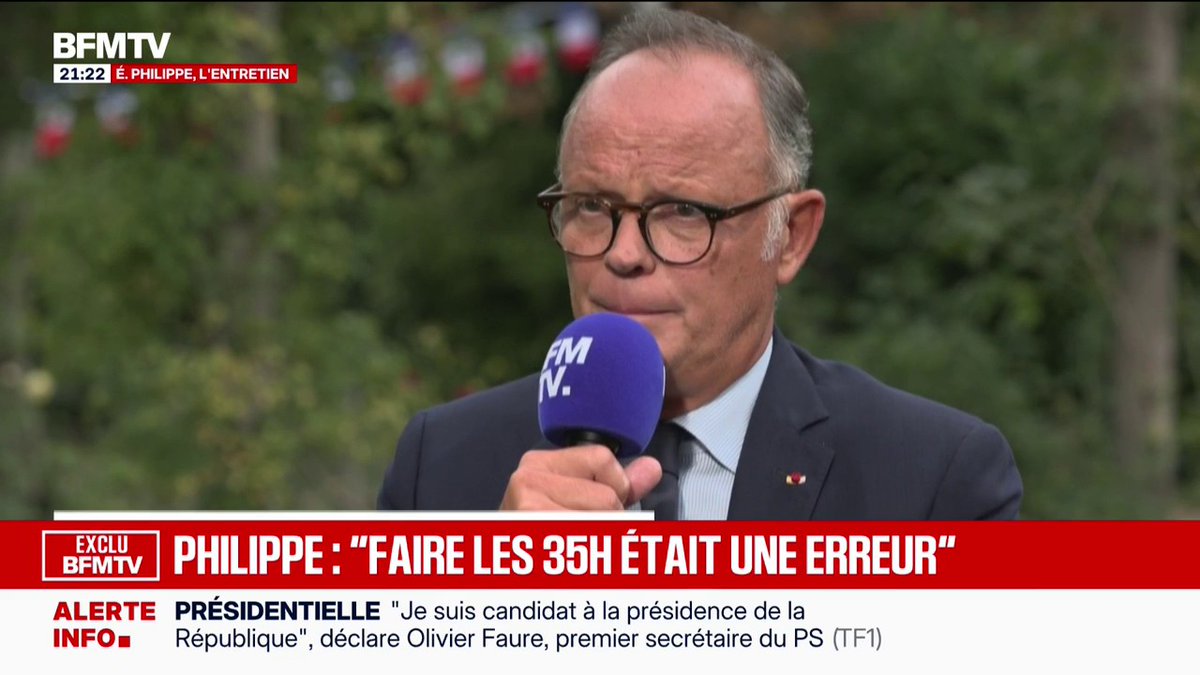 "On peut remettre de l'ordre dans nos finances publiques", déclare Édouard Philippe, candidat "Horizons" à l'élection présidentielle 💬Je m'engage à ce que le déficit de la France arrive à 2% à la fin du quinquennat