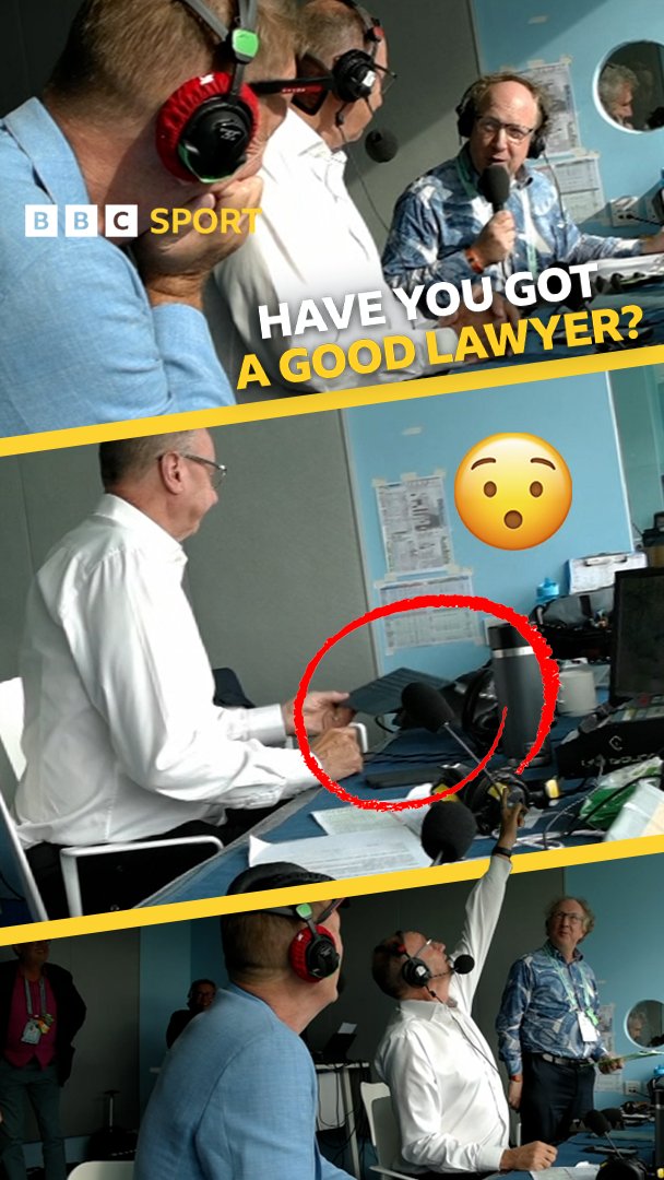 “Have you got a good lawyer?” 😅 Chaos in the Test Match Special commentary box 🎙️💦