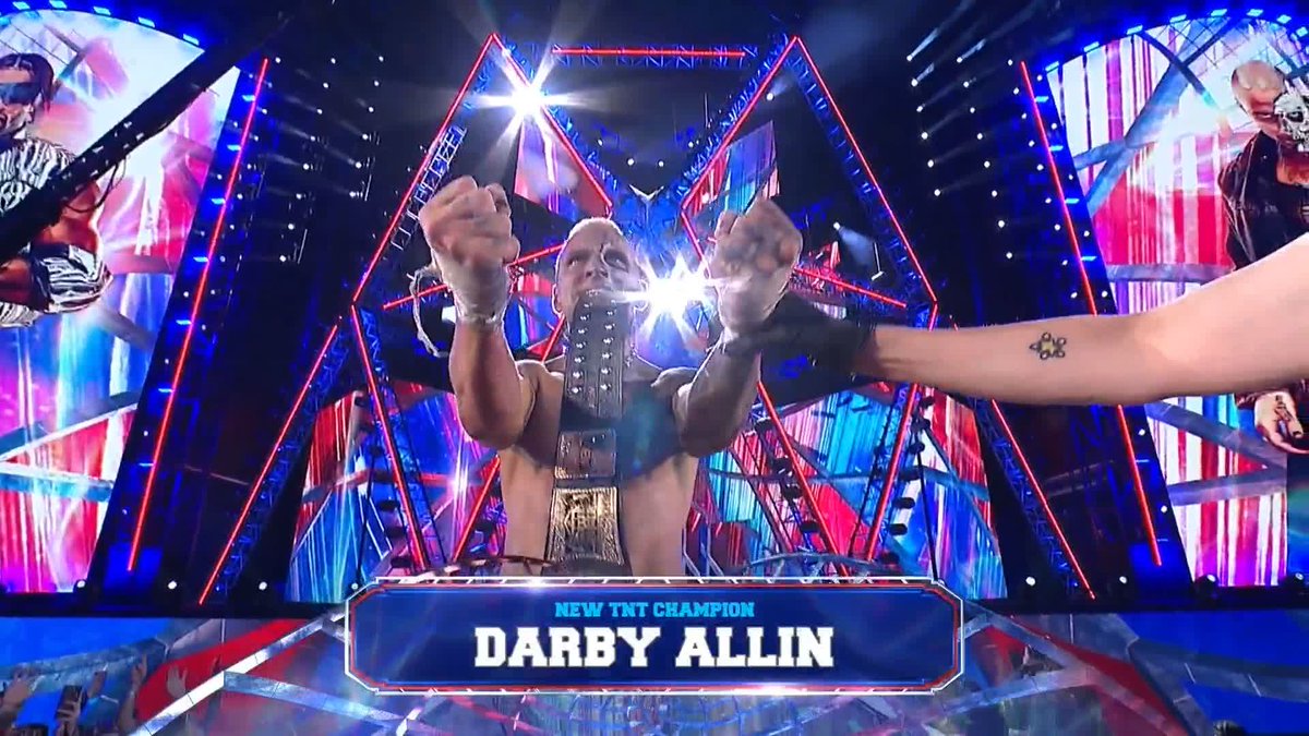 THREE-TIME CHAMPION! DARBY ALLIN captures the TNT Championship once again! Watch #AEWAllIn London LIVE on HBO Max PPV