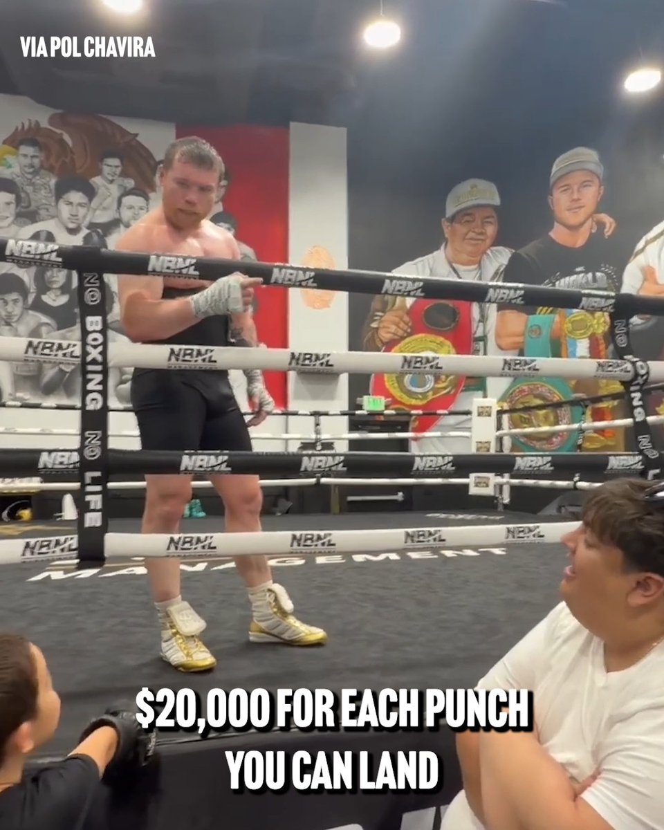 Canelo challenged a Mexican influencer $20k for each punch he can land on him 😂