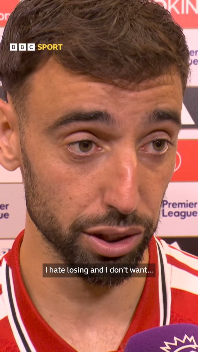 "I hate losing!" Bruno Fernandes has admitted he was a little too negative last weekend after Manchester United's defeat to Hull.