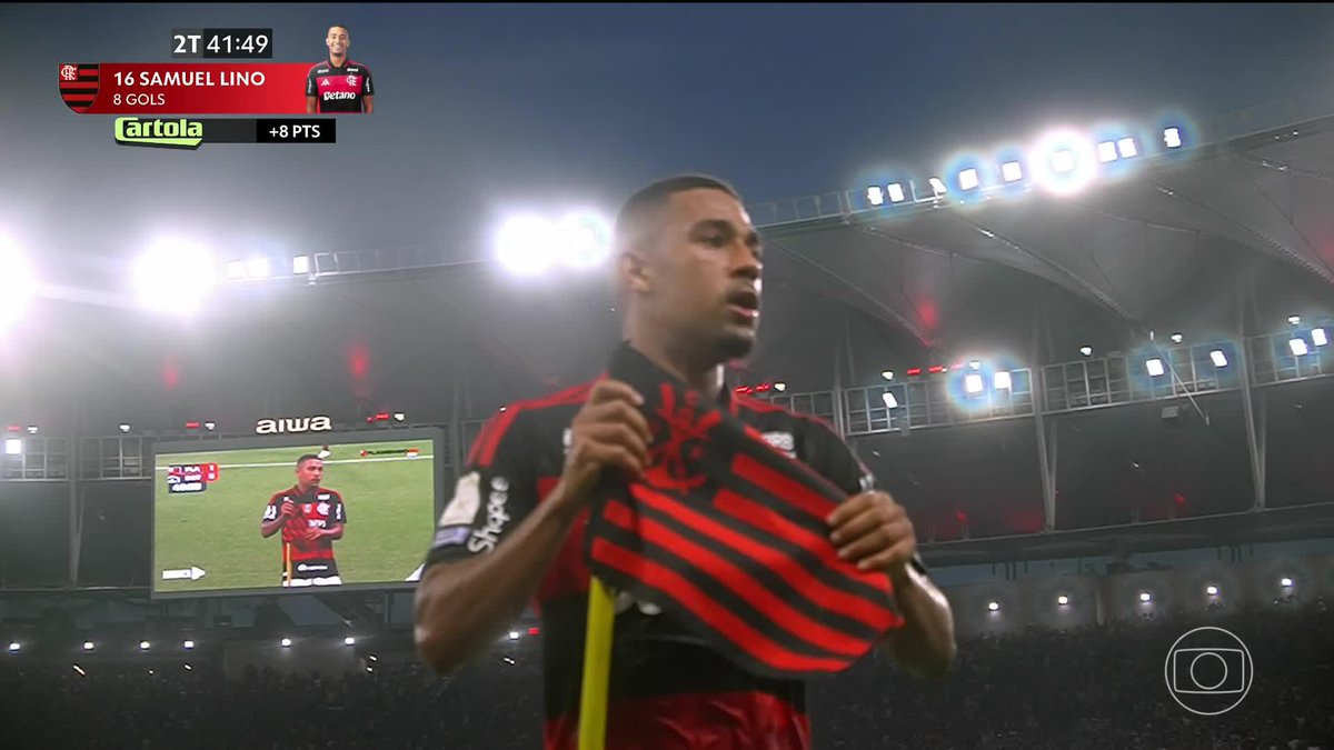 O segundo gol de Samuel Lino! 🎥 TV Globo | ge