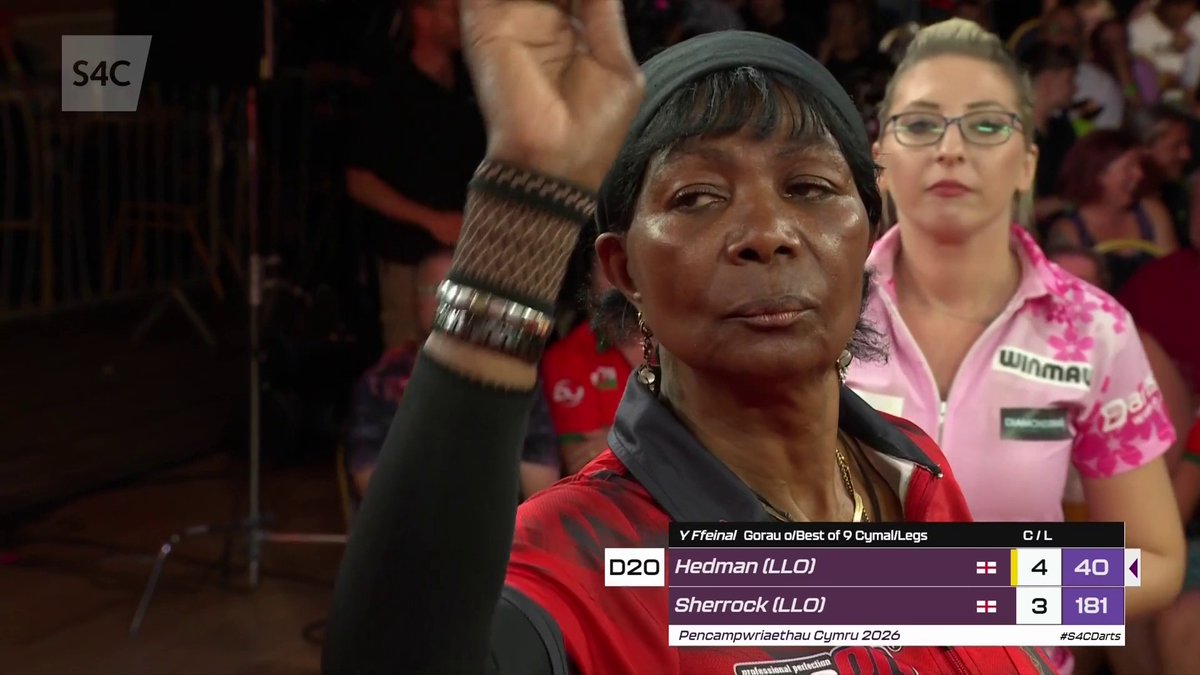 Deta Hedman yw pencampwraig Cystadleuaeth Agored Cymru 2026! 👏 Deta Hedman beats Fallon Sherrock in the Women's Welsh Open Final! 🎯 Pencampwriaethau Dartiau Cymru 2026 💻 #WDFDarts | WDF Darts