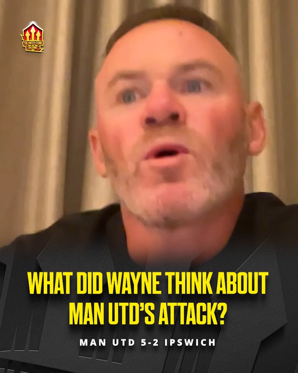 "I was a bit DISAPPOINTED that Shea Lacey didn't come on!" 🥲 Wayne Rooney reacts to Manchester United's attack in their win against Ipswich! ⚔️
