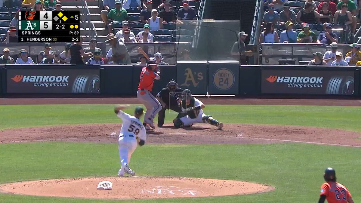 Gunnar Henderson LAUNCHES his second homer of the game and puts the Baltimore Orioles back on top 🚀